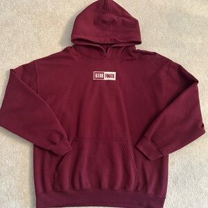 RudeVogue Burgandy Hoodie, Large
